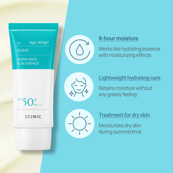 [SCINIC] Enjoy Super Mild Sun Essence SPF 50+ PA++++ 50ml