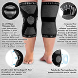 NEENCA Professional Plus Size Knee Brace, Knee Compression Sleeve for Larger Legs and Bigger Thighs, Medical Knee Support for Knee Pain Relief, Injury Recovery, Sports Protection, Single 4XL