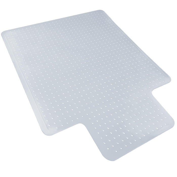 Kuyal Office Chair Mat for Carpet, Desk Computer Chair Mat for Carpet, 45" X 53" Transparent PVC Home Office Floor Mat On No Pile, Low Pile Carpet (45" X 53" with Lip)