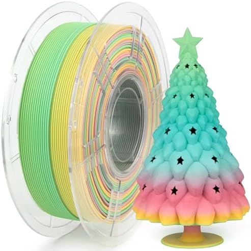 iSANMATE High Speed PLA 3D Printer Filament, Matte Rainbow PLA Filament 1.75mm Designed for High Speed 30-600mm/s, Fast Printing Speed PLA, Dimensional Accuracy ±0.02mm, 1kg Spool (2.2lbs)
