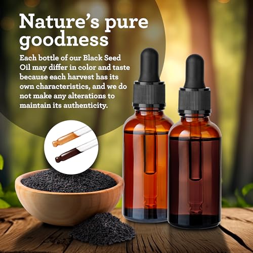 Gurunanda Black Seed Oil – Cold Pressed – 2 Fl Oz – Non-GMO – Rich in Thymoquinone