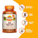 Sundown Red Yeast Rice 1200 mg, Naturally Derived, 240 Capsules (Packaging May Vary)