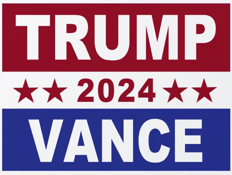 Trump Vance 2024 buttons - 4-pack (2.25 inches) - Trump Vance 2024 pins (BUY 2, GET 1 FREE PROMOTION)