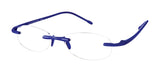 Scojo New York Gels Original Reading Glasses, Handmade Scratch Resistant Readers for Women and Men, Sailing Blue - 1.25x