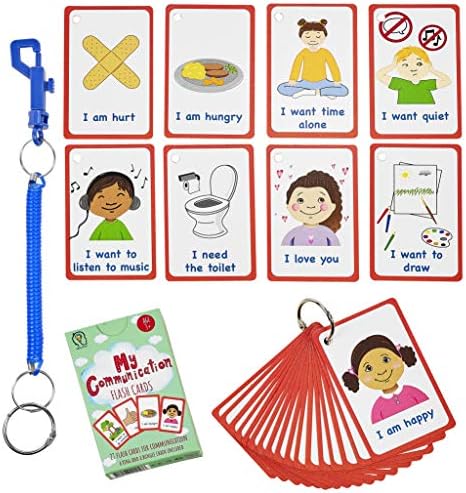 Special Needs My Communication Cards for Special Ed, Speech Delay Non Verbal Children and Adults with Autism 27 Flash Cards for Visual aid or cue Cards