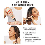 Carol’s Daughter Hair Milk 4 in 1 Combing Creme for Curls, Coils and Waves, with Agave and Olive Oil, Hair Detangler, Curl Cream, 8 fl oz