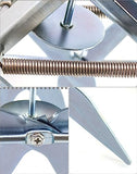 QWORK Mole Trap, 2 Pack Gopher Trap Reusable Mechanical Eliminator with Quick Scissors, Silver
