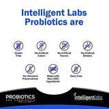 Intelligent Labs 50 Billion CFU Probiotic with Prebiotics, No Refrigeration Needed, with Sunfiber and FOS for 10x More Effectiveness, 2 Months Supply Per Bottle