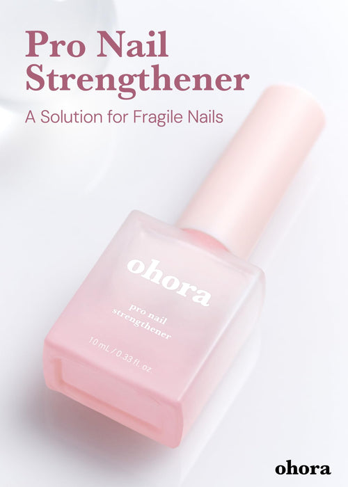 ohora Pro Nail Strengthener - Naturally-Derived Formula with Organic Silicium, AHA, and MSM for Healthy, Strong Nails with a Beautiful Sheen