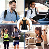 Back Brace Posture Corrector for Women and Men - Relief for Waist, Back and Shoulder Pain - Adjustable and Breathable Posture Back Brace - Improve Back Posture and Provide Lumbar Support S(24"-29")