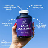 MRM Nutrition Bone Maximizer® III | with MCHA + Vitamin D3 + Vitamin K2 | Bone Health | High Potency | Key Vitamins and Minerals for Bones | 50 Servings