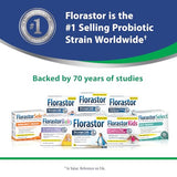 Florastor Advanced Gas & Bloat Probiotic and Digestive Supplement – Digestive Enzymes and Botanicals, Plus Probiotics for Digestive Health – 30 Capsules