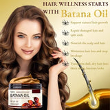 100% Raw Batana Oil for Hair Growth, Natural Raw and Pure Unrefined Batana Oil Organic Hair Growth Batana Oil Prevent Hair Loss, Restores Damaged Hair and Scalp