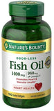 FrenchGlory Fish Oil 1400mg Per Serving, 1-Pack of 130 Softgels