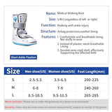 Shuyan Jiao Air Cam Walker Fracture Boot, Medical Inflatable Walking Boot, Orthopaedic boot for Sprained Ankle, Stress Fracture, Broken Foot or Achilles Tendonitis (Manual Inflation, M)