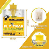 Fly Traps Outdoor Fly Traps Bag Fly Catchers Outdoors Upgraded 40g Bait. Stable Horse Ranch Fly Trap. Disposable Fly Traps Outdoor Hanging Fly Killer 4 PCs…