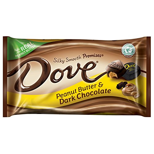 DOVE PROMISES Peanut Butter and Dark Chocolate Candy 7.94-Ounce Bag (Pack of 12)
