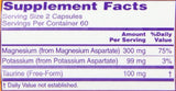 NOW Magnesium and Potassium Aspartate W/ Taurine, 120 Capsules (Pack of 2)