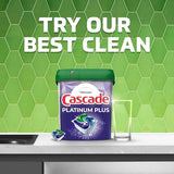 Cascade Platinum Plus Dishwasher Pods, Dish Detergent ActionPacs, Clean Lemon, 62 Count