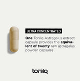 Toniiq Ultra High Strength Astragalus Root Extract - 70% Polysaccharide Content - 12,000mg 20x Concentrated Extract - 120 Astragalus Capsules