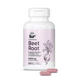 Sur Organic Beet Root Capsules 1000mg - Supports Healthy Circulation and Increased Energy - Nitric Oxide Superfood (120 Capsules)