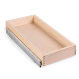 Mulush Pull Out Cabinet Drawer, 11”W x 21”D Soft Close Slide Out Wood Drawer Storage Organizer for Kitchen, Requires At Least 11.5” Cabinet Opening, Finished, Bottom Assembly