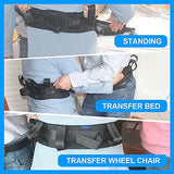 Gait Belt Transfer Belt with Handles,Gait Belts for Seniors Transfer Belt with 7 Handles Adjustable Size 30-50", Gate Belt for Elderly Lift Belts with Quick Release Buckle