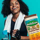 Nusyllium Ultra Sugar Free Keto-Friendly USDA Organic Psyllium Fiber Powder, Daily Fiber Supplement Promotes Digestive Health*, Natural Orange, 42 Servings