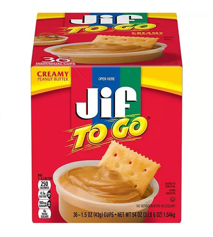 Jif To Go 36 count in bowl & basket Exclusive Packaging