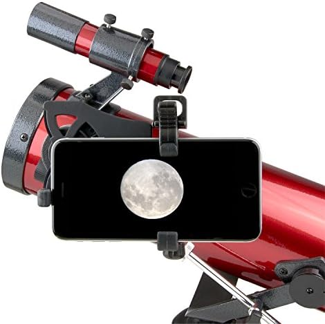 Carson Red Planet Series 35-78x76mm Newtonian Reflector Telescope with Universal Smartphone Digiscoping Adapter & CarsonCam Phone App (RP-100SP)