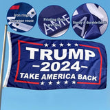 DOSMINE Supporter Kit Trump 2024 Flag 3 * 5ft Trump Take Ameirica Back Flags Banner Trump Stickers Trump Hat Trump Socks Trump Keychain Trump Bracelets