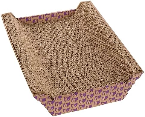 SmartyKat Super Scratcher Chaise Corrugated Cat Scratcher, Catnip Infusion Technology - Brown, One Size
