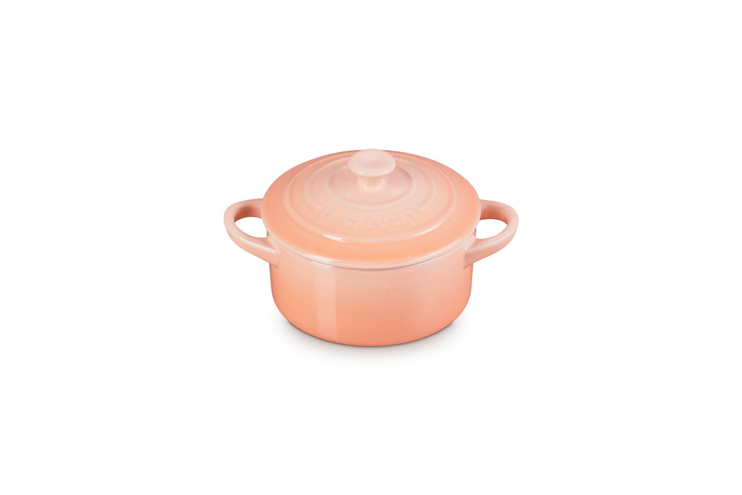 Le Creuset Stoneware Mini Round Cocotte, 8oz., Peche