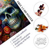 Day of The Dead Sugar Skull Puzzles for Adults 1000 Pieces, Halloween Puzzles 1000 Pieces, PICKFORU Flower Skeleton Puzzle as Skeleton Halloween Decor, Dia De Los Muertos Jigsaw Puzzle Grateful Dead