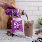 Quest Nutrition Iced Coffee, Mocha Latte, 1g of Sugar, 10g of Protein, 90 calories, 200mg of caffeine, 12 Count