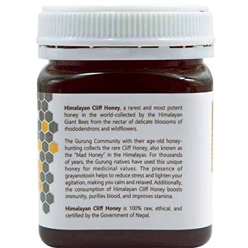 Mad Honey Nepal 8.8 Oz - Himalayan Cliff Honey | Wildflower Honey from the Nectar of Rhododendron Plant | Medicinal Honey