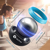GeToo Cryosphere Cold Massage Roller Ball - 2.8 Inches Cryosphere Cold Roller for 6 Hour Cold Massage, Detachable Rolling Ball, Ice Roller Cryoball for Deep Tissue Massage, Blue and Black
