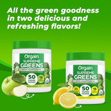 Orgain Supreme Greens Powder with 25 Organic Greens, 50 Superfoods, 1 Billion Probiotics, and Adaptogens, Vegan Greens for Gut Health and Immune Support, 1.5 Servings of Fruit and Veggies, Green Apple