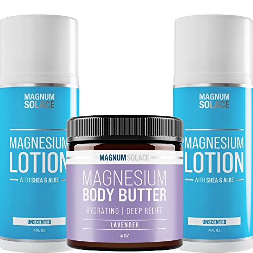 Magnesium Lotion (Qty 2) and Body Butter (1)