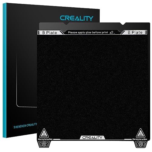 Creality K1 Max Build Plate Official PEI Bed Kit, 315 x 310mm Textured Removable Magnetic Flexible Spring Build Surface Excellent Heat Resistance Heated Bed Plate for Ender 3 S1 Plus K1 Max 3D Printer