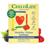 CHILDLIFE ESSENTIALS Healthy Vision SoftMelts - for Infants, Babies, Kids, Toddlers, Children, and Teenagers - Natural Berry Flavor - 27 Tablets