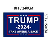 Jayus 3Ply 200D Donald Trump For President 2024 Flag 5x8 Outdoor- Double Sided Take America Back (TAB) Trump 2024 Flags Banner with 3 Brass Grommets