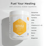 MEND Repair & Recover Citrus Protein Powder - Support Healing for Bones, Wounds, and Tissues