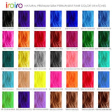 IROIRO Premium Natural Semi-Permanent Hair Color 100 Dark Red (8oz)