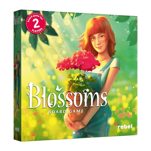 Blossoms Card Game - Competitive Floral Arrangement Strategy Game, Family-Friendly Fun for Kids & Adults, Ages 8+, 2 Players, 20 Minute Playtime, Made by Rebel Studio