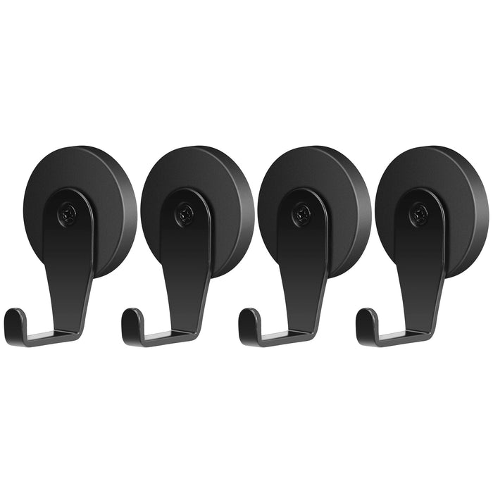 FYY Magnetic Wreath Hanger, 4 Pack Heavy Duty Magnets with Hook for Refrigerator, Christmas Decoration Magnetic Hooks for Metal Front Door, Cruise Hook Hanger for Hanging Cabins Grill Coat Pattern 1