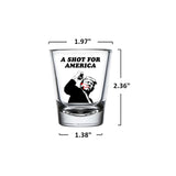 CosyWave Trump Shot Glass Donald Trump Merchandise White Elephant Gifts Assassination Glasses Fight 2024 Funny Gag Gift Merch Cup