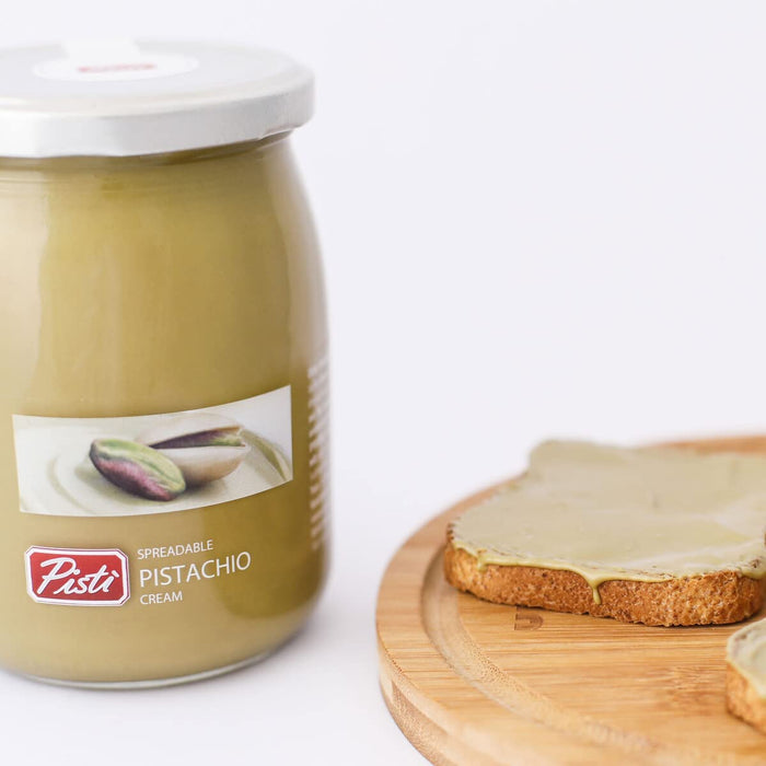 Pisti Pistachio cream 21.2 Ounce (600g) Gourmet Artisanal Italian Nut Spread. imported from Italy