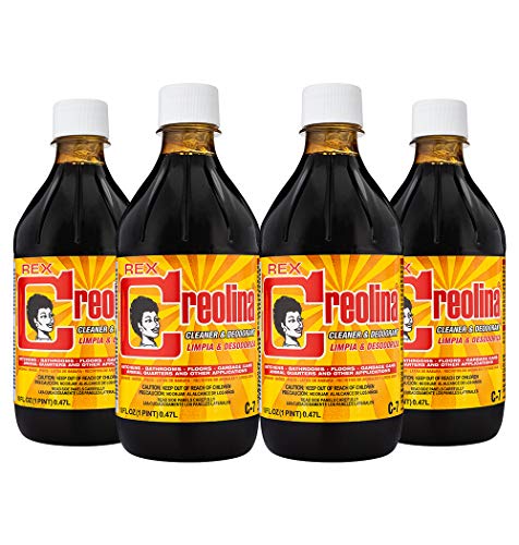 Rex Creolina Multi Purpose Cleaner Concentrate | All Purpose Cleaner Used as Bathroom Cleaner, Floor Cleaner, Garbage Disposal Cleaner, Kitchen Cleaner (4 Pack)