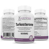 Justified Laboratories Turkesterone 500mg 10% Standardized Naturally Increase Stamina Endurance Strength 60 Capsules
